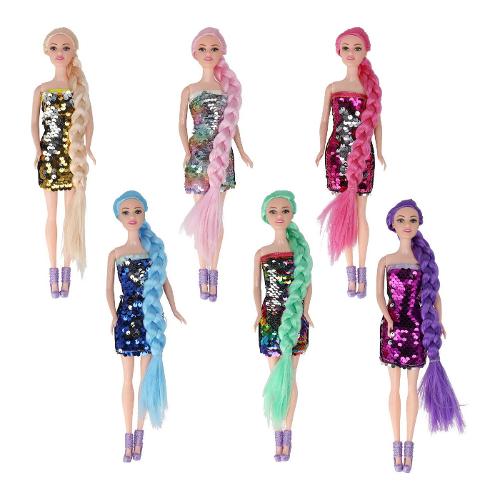Globo Bambola Fashion con paillettes (30cm) OLLY Assortito 42560