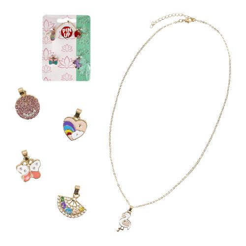 Globo Collana con 4 charms PIN UP Assortito 42832