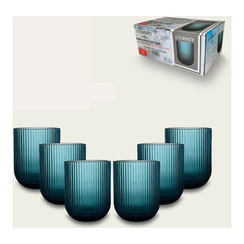 Ar.Ca. Set bicchieri Acqua 6 pz (250ml) ETERNITY Blu 58395
