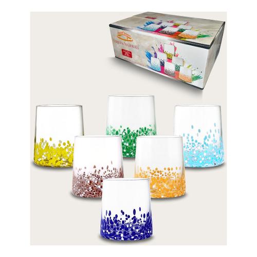Ar.Ca. Set bicchieri Acqua 6 pz (330ml) LAGUNA Colori assortiti 58823