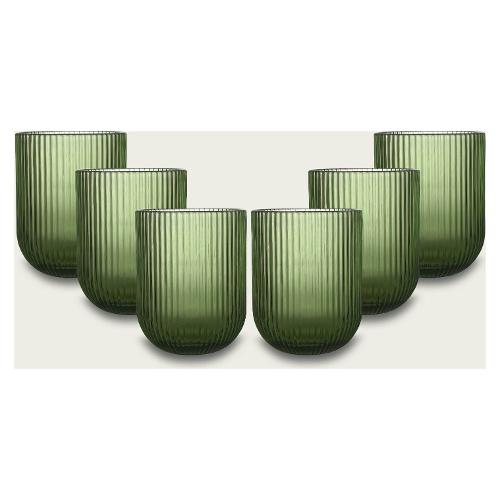 Ar.Ca. Set bicchieri Acqua 6 pz (250ml) ETERNITY Verde 58397