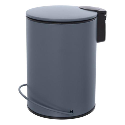 Feridras Pattumiera bagno (3Lt) con pedale a chiusura rallentata COLOR Grigio opaco 107052