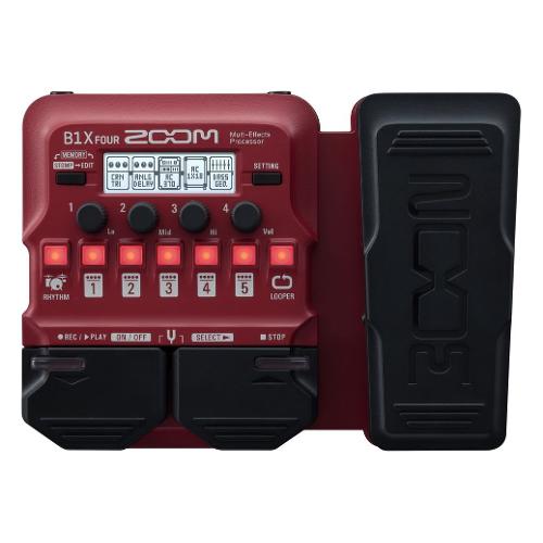 Zoom Multieffetto basso B1X Four Red e Black