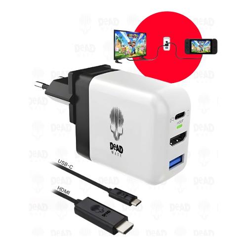Dead Wave Caricabatterie per Nintendo SWITCH 2 + Dock Station Black e White DWGT0024