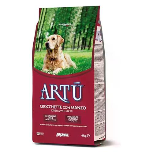 Monge Crocchette cani adulti tutte le taglie gusto manzo ( Sacchetto 4 kg ) ARTÙ 0582
