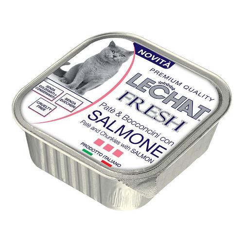 Monge Patè gatto Fresh con bocconcini salmone LECHAT EXCELLENCE Vaschetta 100 gr 0863
