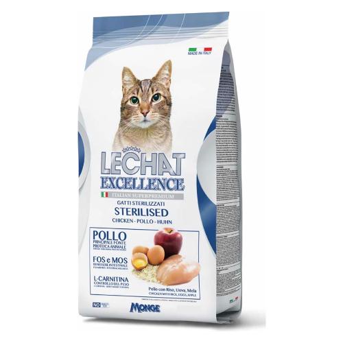 Monge Crocchette gatti sterilizzati gusto pollo ( Sacchetto 400 gr ) LECHAT EXCELLENCE 6009
