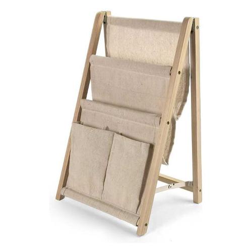 Gicos Porta riviste (28x21x42cm) pieghevole 4 tasche LEGNO&DISEGNO Naturale 887444