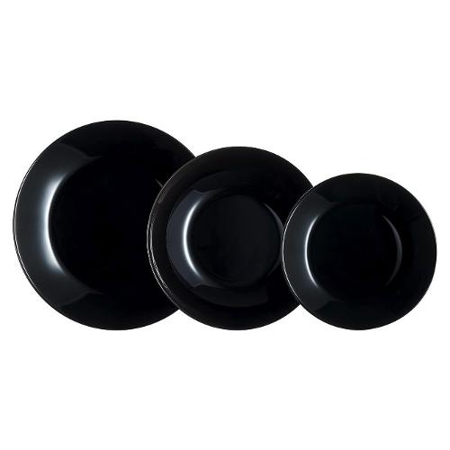 Luminarc Servizio piatti Vetro temperato 18 pz ZELIE Nero