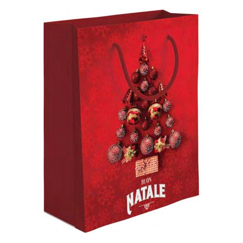 Marpimar Shopper natalizio (31,5x12x45 cm) BUON NATALE Rosso BNSE10