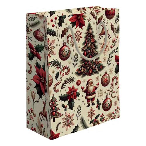Marpimar Shopper Natale Addobbi natale (31,5x12x45cm) Beige BNSE52