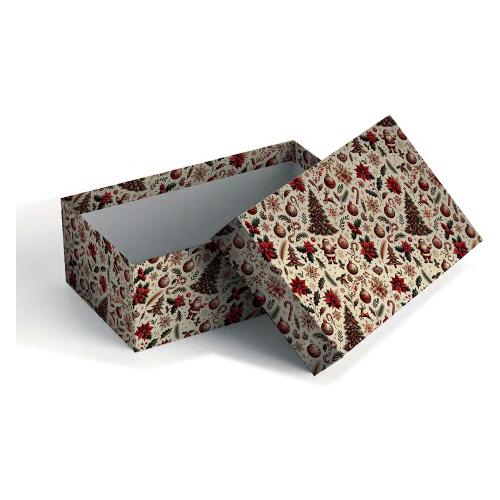 Marpimar Scatola natalizia CHRISTMAS DECOR Multicolor (20x12x6 cm) SCCNE18