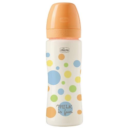 Chicco Biberon flusso veloce  4-9m (330ml) PERFECT EASY Arancio 00020245200000