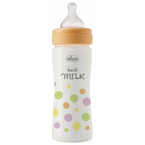 Chicco Biberon Flusso Medio 2-4m (250ml) PERFECT EASY Arancio 00020243100000