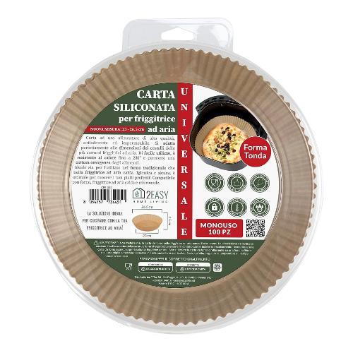 T Tex Set stampi Carta forno Multiuso 100 pz per friggitrici aria 2 EASY HOME LIVING (26,5x4,5cm) CFR 002