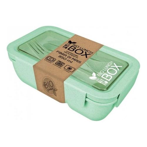 T Tex Porta pasto (850ml) con posate BIO LUNCH BOX Verde TBL 850 GRE