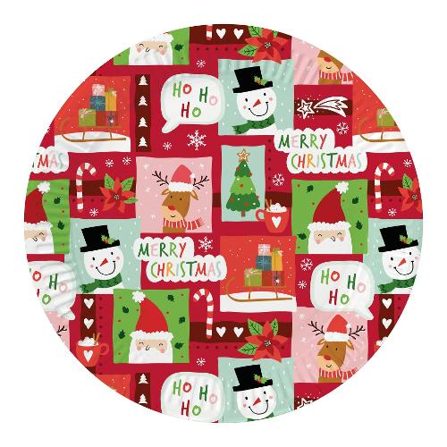 Gabbiano Set piatti piani monouso 8pz Christmas Windows SMART Multicolore 78137