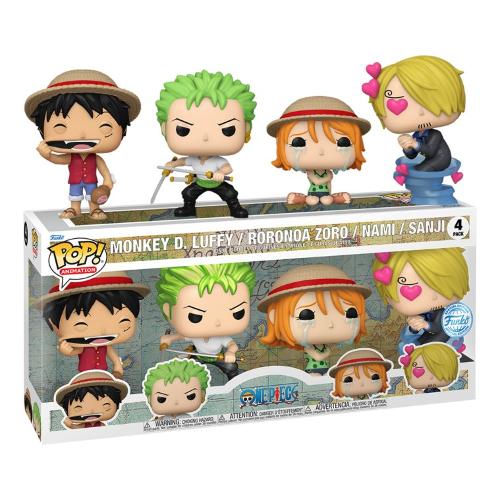 Funko POP ANIMATION One Piece Monkey D.Luffy Sanji Nami Roronoa Zoro Pack 84472
