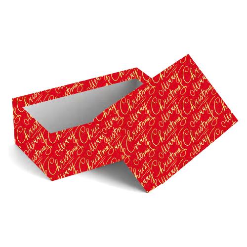 Marpimar Scatola natalizia MERRY CHRISTMAS Rosso (18x10x4 cm) SCCND25