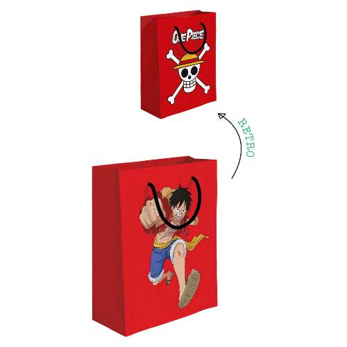 Marpimar Shopper regalo (26x12x32 cm) ONE PIECE Rosso OPSE02