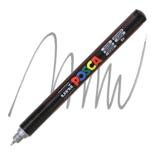 Uniposca Pennarello marcatore tratto Extra fine Pc 1MR Argento 089927
