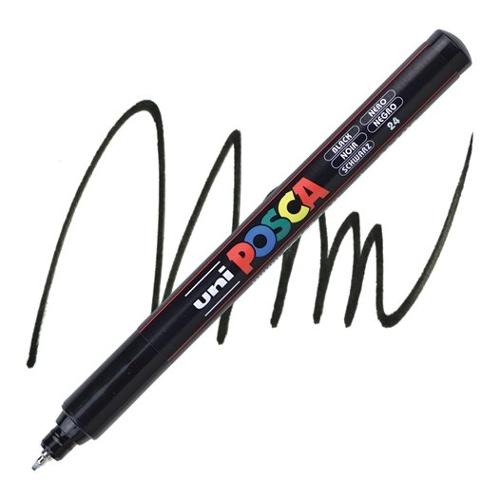 Uniposca Pennarello marcatore tratto Extra fine Pc 1MR Nero 089866