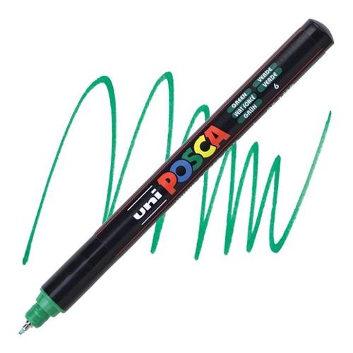 Uniposca Pennarello marcatore tratto Extra fine Pc 1MR Verde 089811
