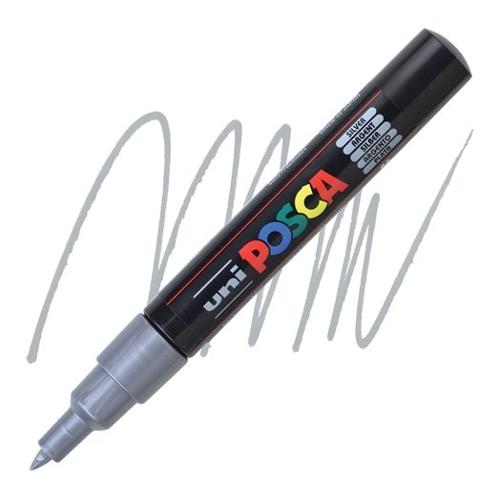 Uniposca Pennarello marcatore Pc 1MC tratto Extra fine Argento 665824