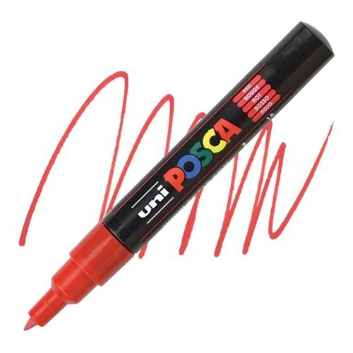 Uniposca Pennarello marcatore Pc 1MC tratto Extra fine Rosso 654033