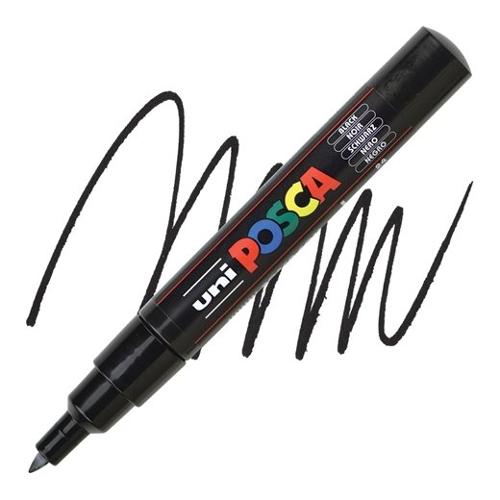 Uniposca Pennarello marcatore tratto Extra fine Pc 1MC Nero 654057