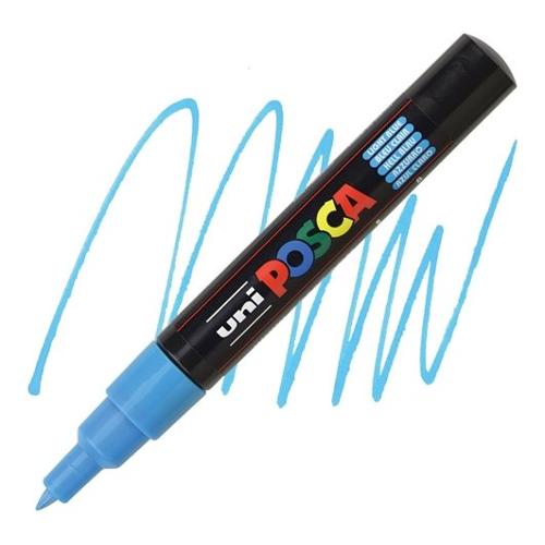 Uniposca Pennarello marcatore tratto Extra fine Pc 1MC Azzurro 654002