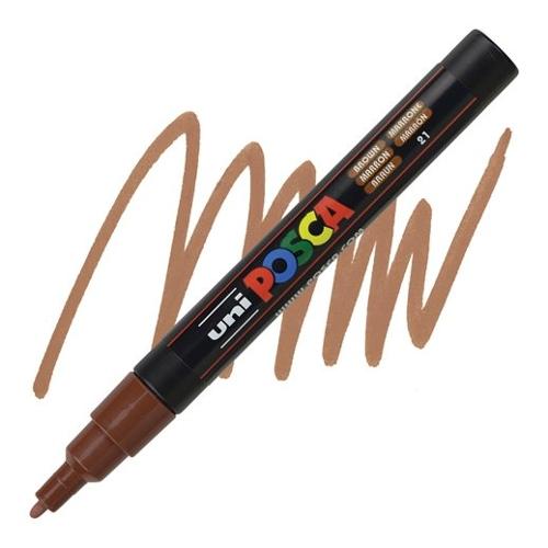 Uniposca Pennarello marcatore tratto Fine Pc 3M Marrone 915813