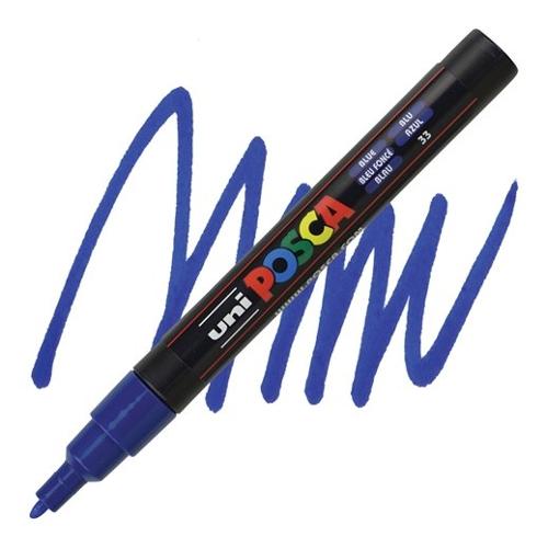 Uniposca Pennarello marcatore tratto Fine Pc 3M Blu 915783