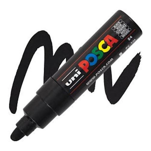 Uniposca Pennarello marcatore tratto Grande Pc 7M Nero 228395