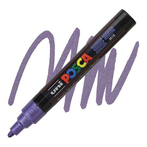 Uniposca Pennarello marcatore tratto Medio Pc 5M Viola metallizzato 113592