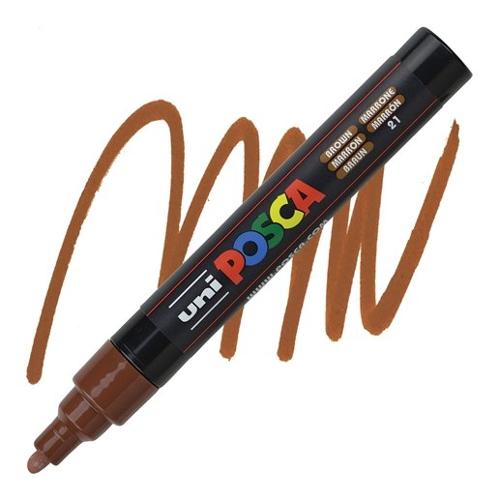 Uniposca Pennarello marcatore tratto Medio Pc 5M Marrone 916155