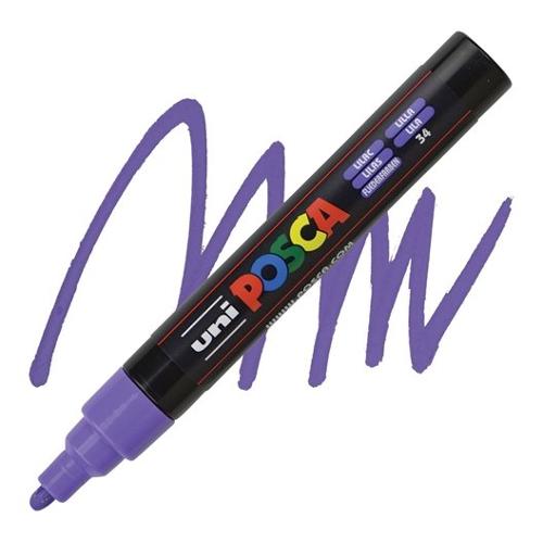 Uniposca Pennarello marcatore tratto Medio Pc 5M Lilla 036884