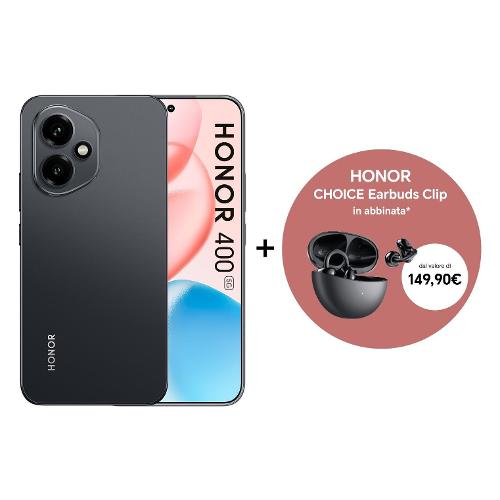 Honor Smartphone 6,55" 400 Bundle CHOICE Clip 5G Midnight black 512GB 5109BUUT Ram 8GB