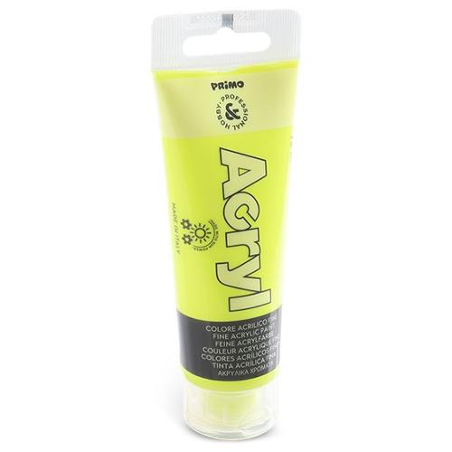 Primo Tempera ACRYL FLUO Giallo 210 Tubetto 75 ml 420TAF75210