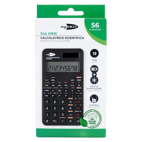 Lebez Calcolatrice Scientifica NIJI DIGIT Black 61825