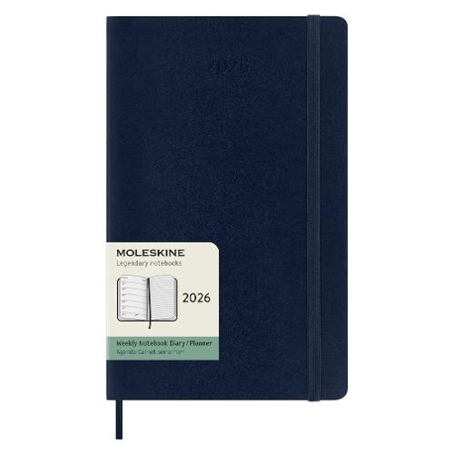 Moleskine Agenda settimanale Large Soft 2026 12m Gen-Dic (13x21cm) Blu zaffiro 74702