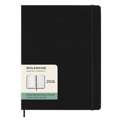 Moleskine Agenda settimanale 2026 12m Gen-Dic XL Hard Nero (19x26 cm) 75259