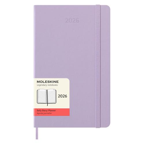 Moleskine Agenda giornaliera 2026 12m Gen-Dic Large Hard Lilla (13x21 cm) 76416