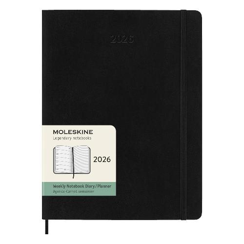 Moleskine Agenda settimanale 2026 12m Gen-Dic XL Soft Nero (19x26 cm) 75266