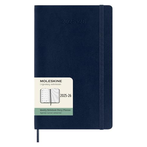 Moleskine Agenda settimanale 2025/26 18m Lug-Dic Large Soft Blu zaffiro (13x21 cm) 75419