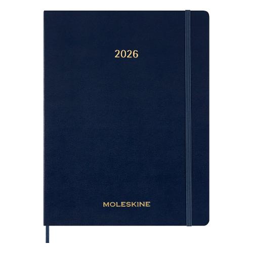 Moleskine Agenda settimanale XXL Essential 2026/27 13m Gen-Gen (21,6x28cm) Blu zaffiro 76522
