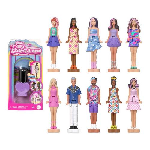 Mattel Bambola Mini Doll Fashionistas Color change (3,8cm) BARBIE LAND Assortito JCP97