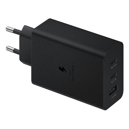 Samsung Caricabatterie USB Type-C, USB Type-A TRIO 65W Black EP T6530NBEGEU