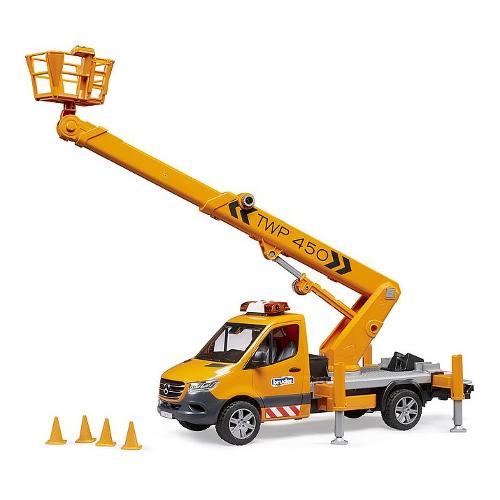 Bruder Furgone con piattaforma lavoro luci e suoni scala 1:16 (51,3cm) MERCEDES SPRINTER 02679