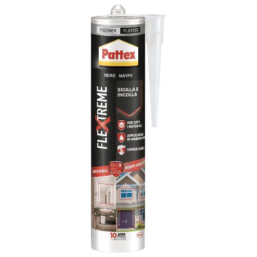 Pattex Sigillante polimerico FLEXTREME REPAIR nero tubo cartuccia 280 ml 2719763